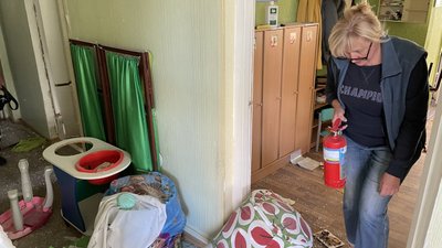 Артобстріл Харкова 9 вересня. Російські окупанти майже знищили дитсадок: фоторепортаж Артобстріл Харкова 9 вересня. Російські окупанти майже знищили дитсадок: фоторепортаж