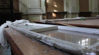 Наслідки обстрілів Харкова: в якому стані будівля наукової бібліотеки імені Короленка