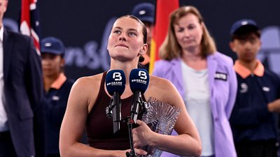 Марта Костюк після фіналу на турнірі WTA у Брисбені.