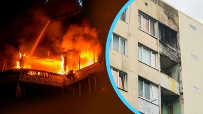 Приліт на вулиці Середній в Одесі