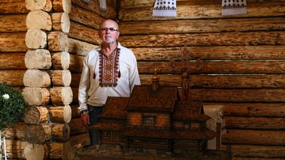 Василь Григоришин, співініціатор будівництва старовинної церкви Василь Григоришин, співініціатор будівництва старовинної церкви