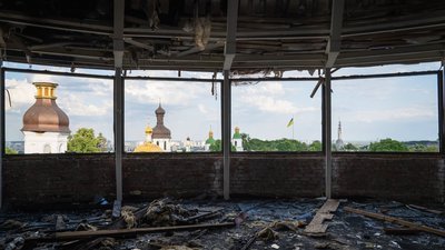Наслідки руйнування "Мистецького арсеналу" в Києві