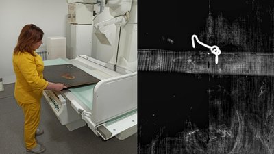 Ікону з волинського храму реставрують: під нею знайшли шар іншої ікони 18 століття Ікону з волинського храму реставрують: під нею знайшли шар іншої ікони 18 століття