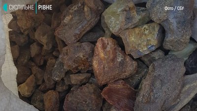 У Рівному СБУ вилучила в учасників організованої групи понад 600 кілограмів бурштину
