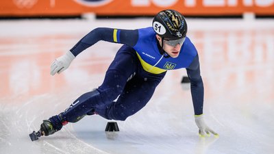 Олег Гандей у забігу Олімпіади-2026