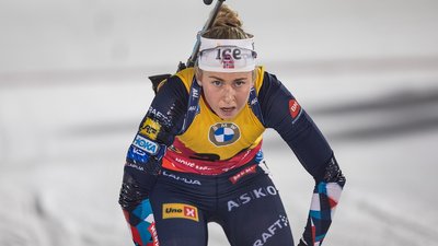 Біатлоністка збірної Норвегії Інгрід Тандреволл у спринті чемпіонату світу-2024.