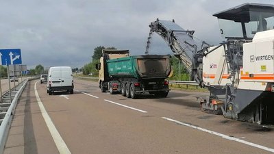 Ремонт дороги біля пункту пропуску Ягодин Ремонт дороги біля пункту пропуску Ягодин
