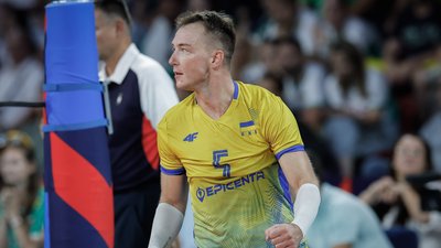 Олег Плотницький у матчі проти Болгарії на Євро-2026