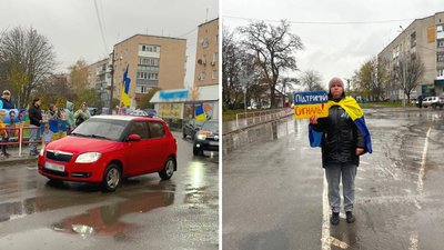 У Новомиргороді влаштували акцію на підтримку полонених та зниклих безвісти