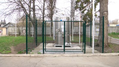 У Житомирі у лікарні №1 встановили 2-тонний резервуар для рідкого кисню