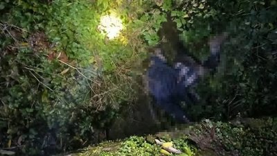 Фото з місця, де виявили тіло чоловіка у річці Потин, на Буковині