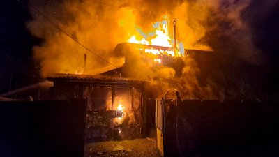 На пожежі в Умані отримав травми чоловік