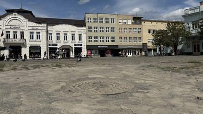 Площа Театральна, ремонт, колектор, Ужгород