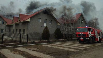 Площа пожежі 800 квадратних метрів. На Миколаївщині горів молитовний будинок