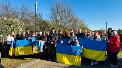 Зустріли звільненого з полону військового Віталія Левчука, 21 жовтня 2025 рік