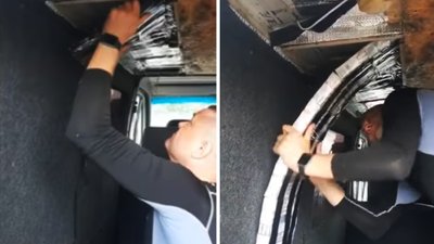 На Закарпатті, через приховані у обшивці автомобіля сигарети, прикордонники вилучили у чоловіка авто На Закарпатті, через приховані у обшивці автомобіля сигарети, прикордонники вилучили у чоловіка авто