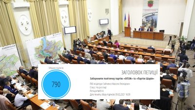 Запорізьку міськраду просять посприяти забороні "ОПЗЖ" та "Партії Шарія"
