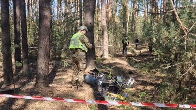 У столичному лісі знайшли уламки БпЛА РФ