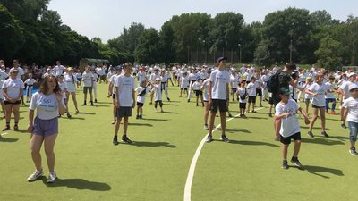 Близько 250 дітей взяли участь у руханці до Олімпійського дня у Сумах