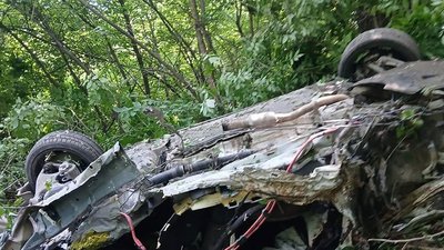 Автомобіль, що потрапив у дорожньо-транспортну пригоду на Хмельниччині