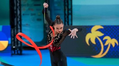 Таїсія Онофрійчук під час виступу на чемпіонаті Європи-2026 у Варні