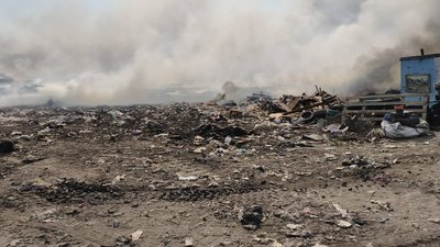 Пожежа на полігоні твердих побутових відходів в Олександрії. 23 серпня 2026 року