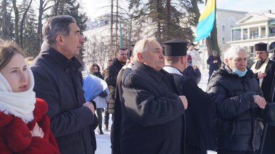 Як відзначили День соборності в Дніпрі Як відзначили День соборності в Дніпрі