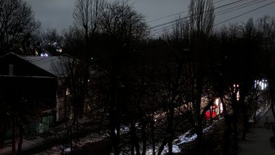 Темні вулиці Хмельницького під час відключень світла
