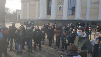 "Тарифний майдан". В Одесі протестували через підвищення цін на газ та електроенергію