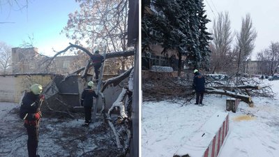 У Запоріжжі продовжують усувати наслідки негоди