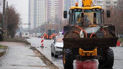 Ремонт на Харківському шосе у Києві