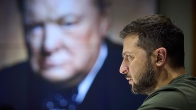 Британія нагородила Зеленського премією Вінстона Черчилля за лідерство Британія нагородила Зеленського премією Вінстона Черчилля за лідерство