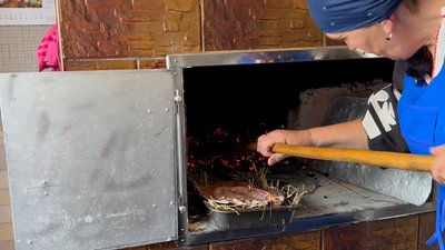 Сушена у печі риба на околоті