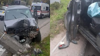 У Черкасах автомобіль зіткнувся з електроопорою, водій загинув від травм У Черкасах автомобіль зіткнувся з електроопорою, водій загинув від травм