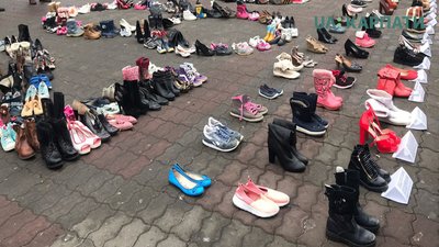 "Кричати не можна мовчати" - акцію-перформанс провели в Івано-Франківську "Кричати не можна мовчати" - акцію-перформанс провели в Івано-Франківську