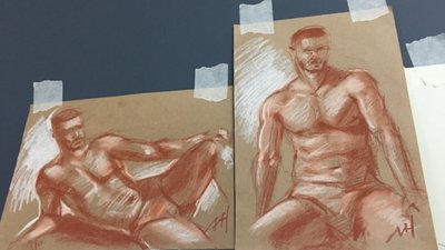 Спортсмен-натурник: як рівнянин позує для художників Спортсмен-натурник: як рівнянин позує для художників