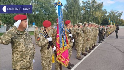 У Сумах зустрічали військових, які повернулися з ООС