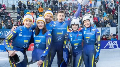 Збірна України з санного спорту на чемпіонаті Європи-2026 в Обергофі