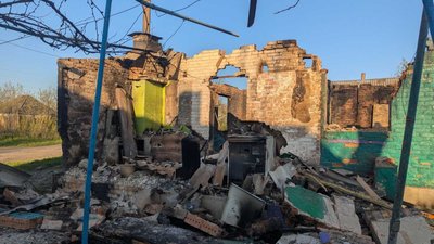 Російські війська масовано атакували Лютівку дронами вранці 5 травня 2026 року
