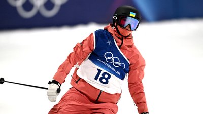 Катерина Коцар у кваліфікації бігейру на Олімпіаді-2026