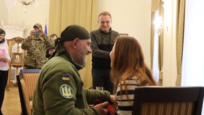 Богдан Масляк освідчився Галині Мороз Богдан Масляк освідчився Галині Мороз