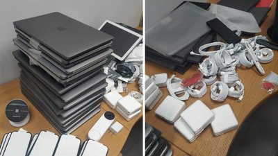 У Запоріжжі виявили партію "яблучної" техніки, яку ввозили з порушенням митних правил
