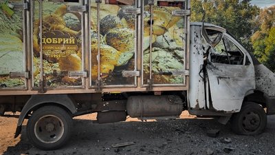 У Білопіллі на Сумщині армія РФ атакувала хлібовоз дроном