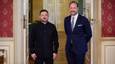 Володимир Зеленський, Кронпринц Норвегії Гокон
