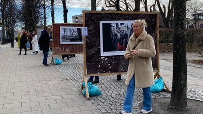 Фотовиставка-інсталяція "Вогнетривкі" 24 ОМБр імені короля Данила відкрилася у Стокгольмі