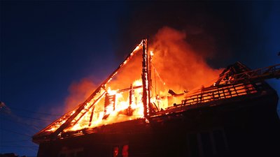 Унаслідок атаки Галаганівки горіли два будинки