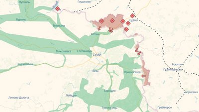 Сумщина на мапі DeepState