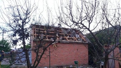 Дим після звуків вибухів у Вінниці