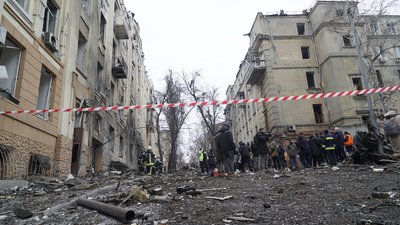 Наслідки удару по центру Харкова 5 лютого: фото