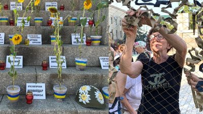 Розмальовані дітьми каски, фотовиставка міст, маскувальні сітки: у Кропивницькому вшанували полеглих бійців